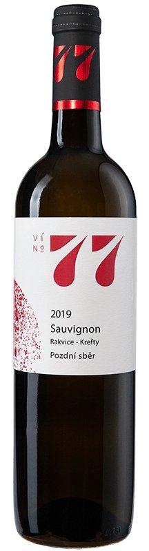 Víno 77 Sauvignon Pozdní sběr 2019 0,75 l