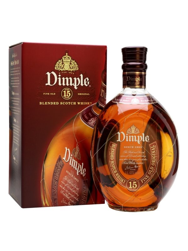 Dimple 15y 43% 1 l (kazeta)