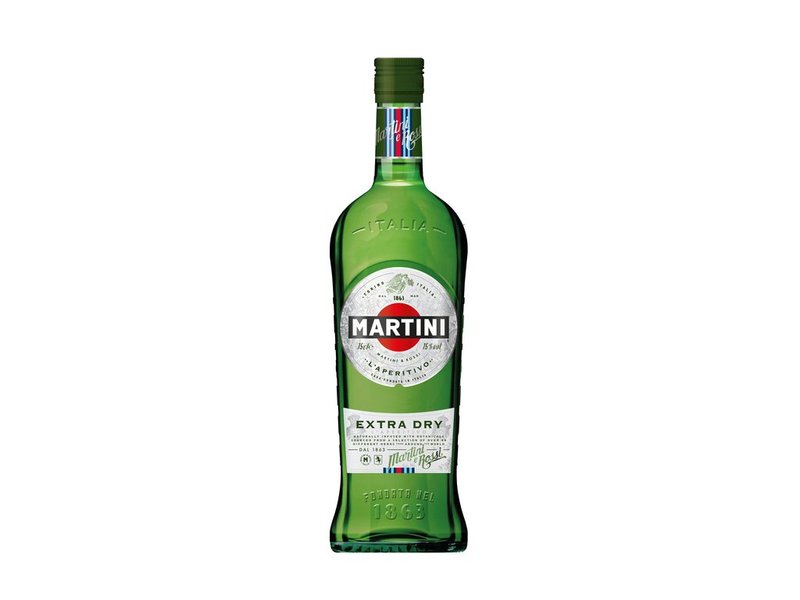 Martini Extra dry 15% 1 l (holá láhev)