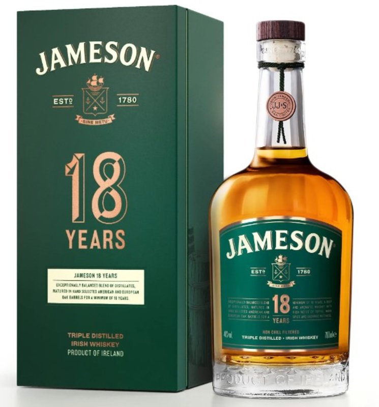 Jameson 18y 40% 0,7 l (dárkové balení)