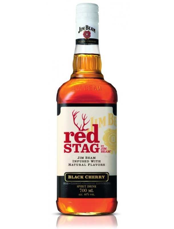 Jim Beam Bourbon Red Stag Black Cherry 40% 0,7 l (holá láhev)