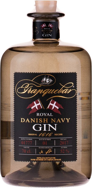 Gin Tranquebar Royal Danish Navy 0,7l 52%