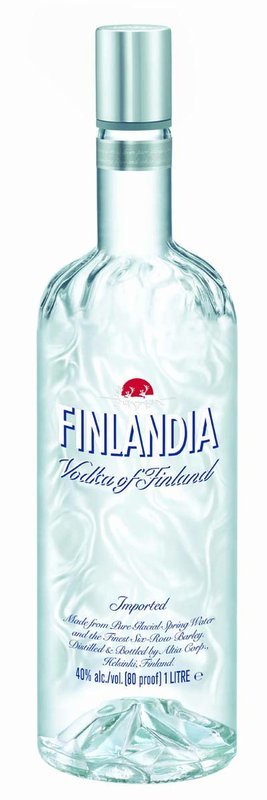 vodka Finská vodka Finlandia 40% 1l (holá láhev)