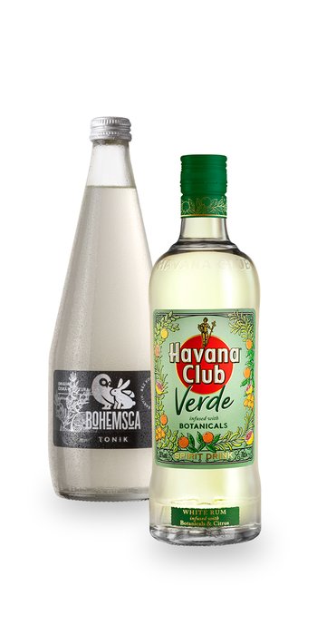 Havana Club Verde 35% 0,7l + Tonic Bohemsca 0,7l