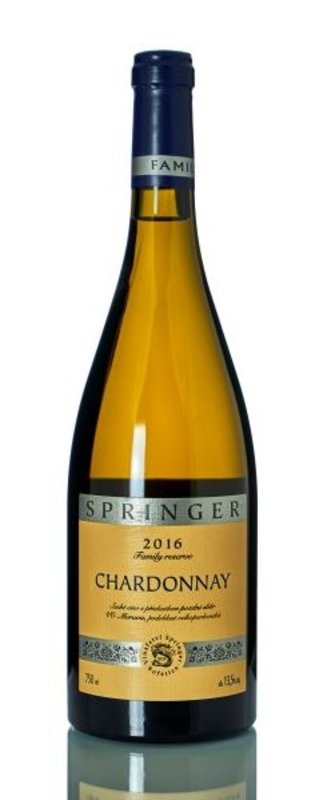 Vinařství SPRINGER Chardonnay Pozdní sběr 2016 0,75 l
