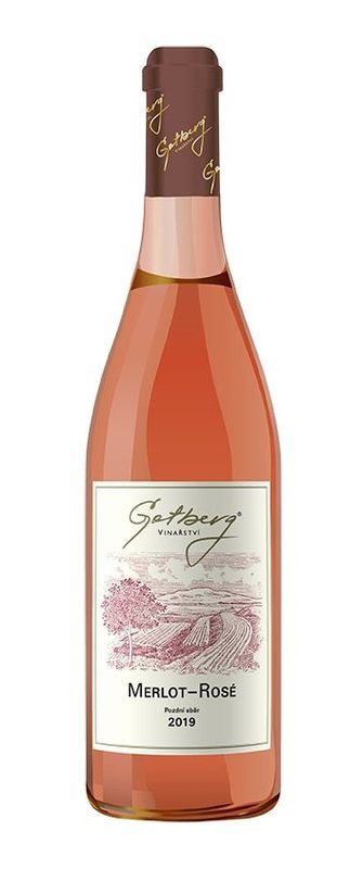 Vinařství Gotberg Merlot Rosé Pozdní sběr 2019 0,75 l