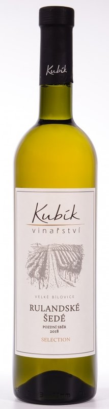 Vinařství Kubík Rulandské šedé Pozdní sběr 2021 0,75 l