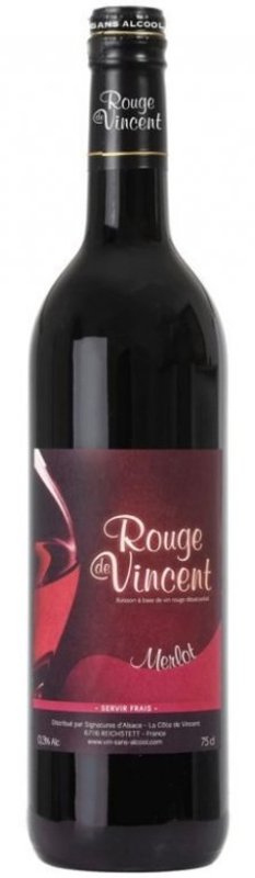 Bruno Marret Merlot Rouge de Vincent nealkoholické víno 0% 0,75 l
