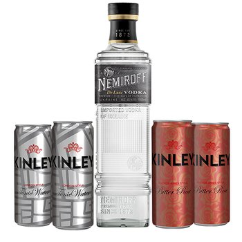 Nemiroff De Lux 0,7l + 4x Tonic Kinley