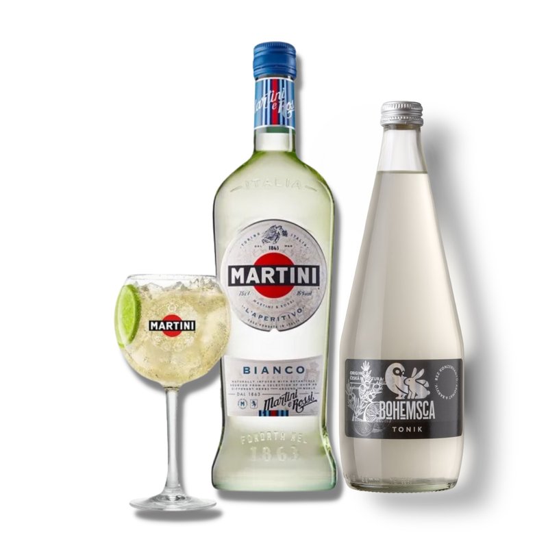 Martini Bianco 1l 15% + Bohemsca 0,7l