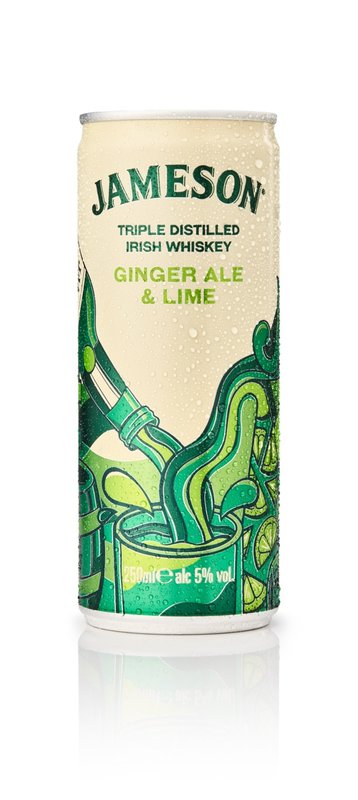 Levně Jameson Ginger Ale & Lime 0,25l