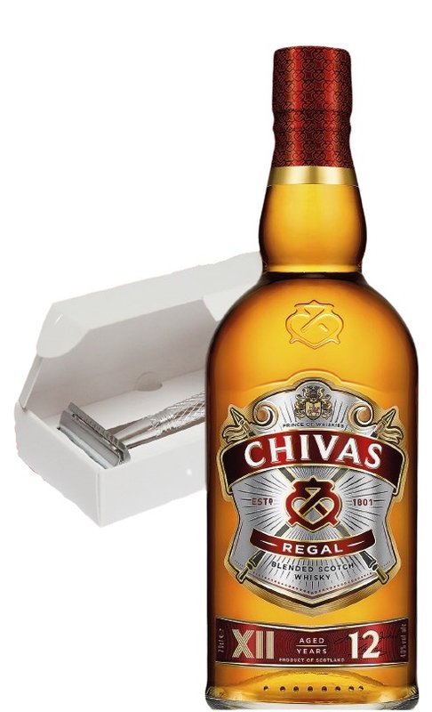 Chivas Regal 12YO 1l + holící strojek zdarma