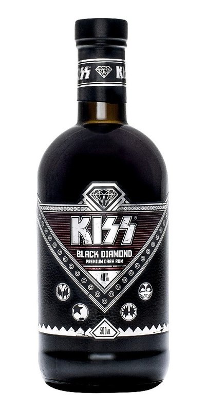 Levně Kiss „ Black Diamond ” aged Caribbean rum 40% vol. 0.50 l