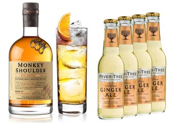 Monkey Shoulder 0,7l + 4ks Fever Tree Ginger tonic