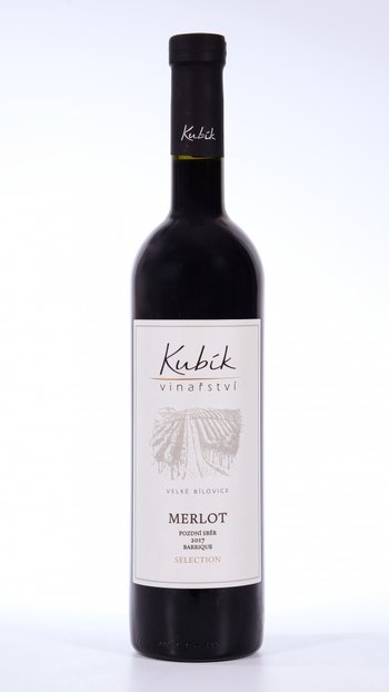 Kubík Merlot Výběr z hroznů Barrique 2019