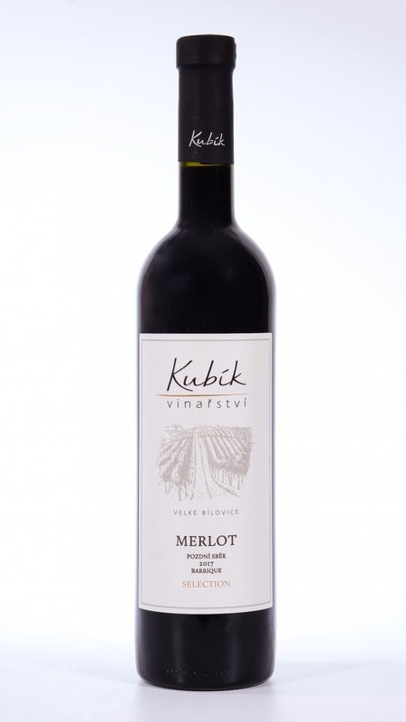 Levně Kubík Merlot Výběr z hroznů Barrique 2019