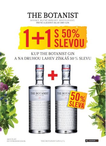 The Botanist gin 46% 0,7l + 2. za poloviční cenu