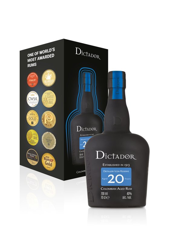 Rum Dictador 20y 40% 0,7 l (holá láhev)