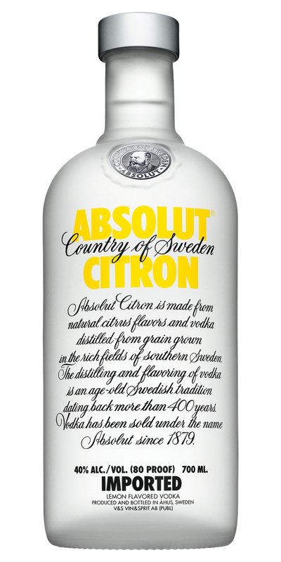 Absolut citron vodka 0,7l