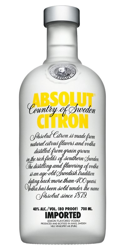 Absolut Citron 40% 0,7 l (holá láhev )