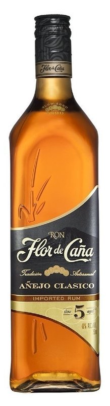 RUM FLOR DE CAŇA GOLD 5y 37,5% 0,7 l (holá láhev)