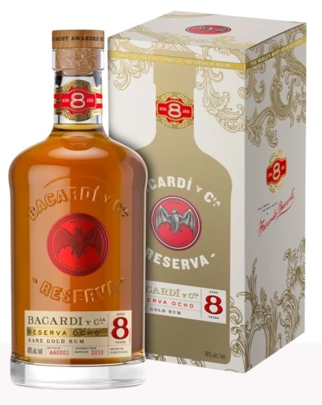 Bacardi Reserva Ocho 8y 40% 0,7 l (holá láhev)