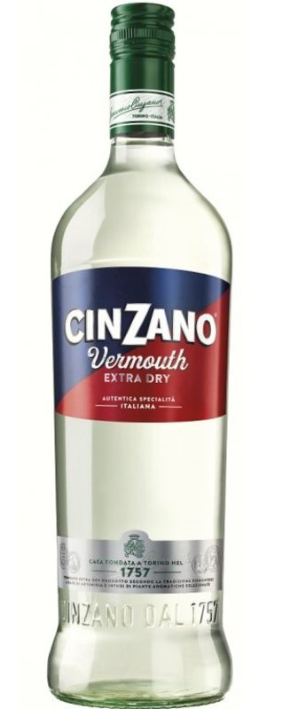Cinzano Extra Dry 14,4% 1 l (holá láhev) Vermut aperitiv