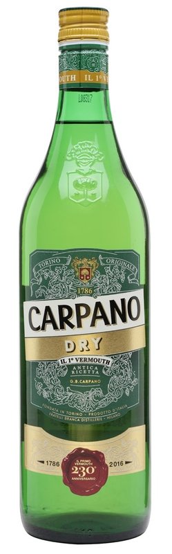 vermuty Carpano Vermouth Dry 18% 1 l