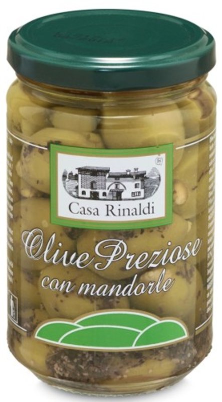 Casa Rinaldi Olivy zelené plněné mandlemi 290g