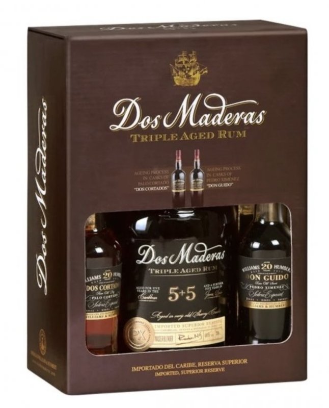 Dos Maderas P.X. 5y + 5y Sherry 40% 0,7 l (dárkové balení 2x MINI Sherry)