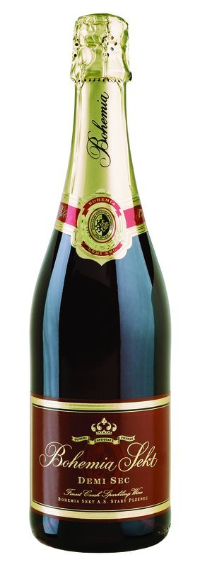 BOHEMIA SEKT Regia červená Demi sec 0,75 l