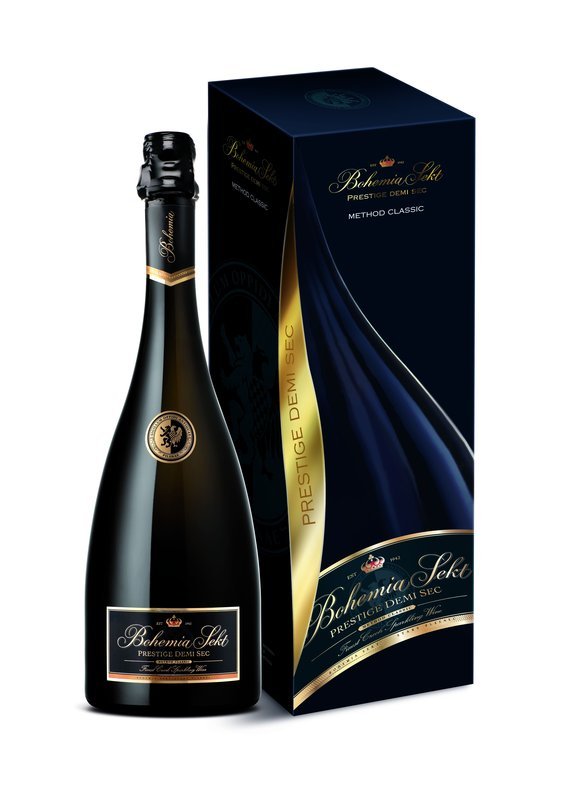 BOHEMIA SEKT Prestige Demi Sec GiftBox 0,75 l