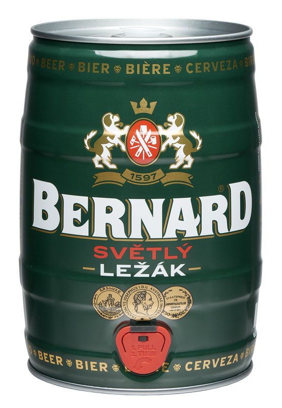 Levně BERNARD Světlý ležák 11° Soudek 5l