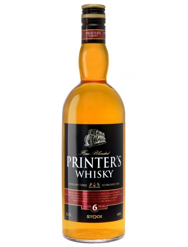 Stock Printer`s whisky 0,7 l