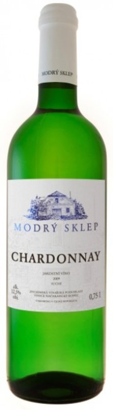 Modrý sklep Chardonnay Jakostní 2019 0,75 l