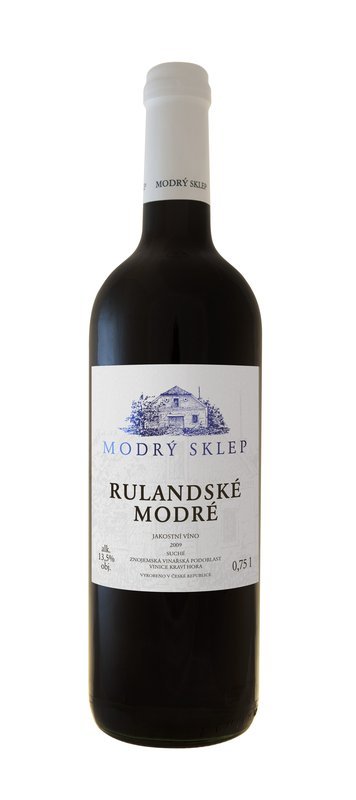 Modrý sklep Rulandské modré jakostní víno 0,75 l