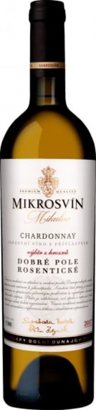 Mikrosvín Chardonnay výběr z hroznů Rosentické 2017 0,75 l
