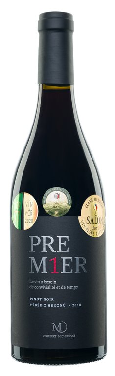 Michlovský Pinot Noir Premier Výběr z hroznů 2018