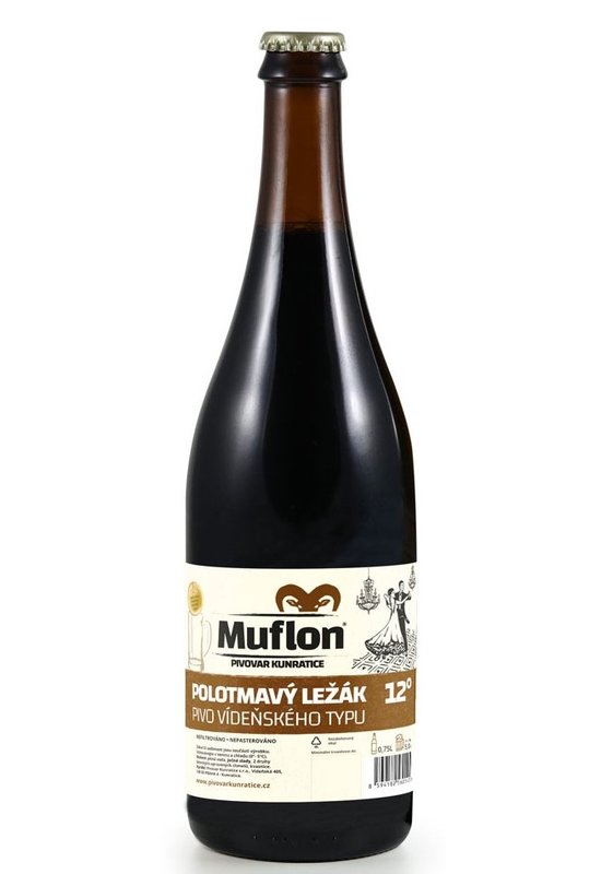 Muflon Polotmavý ležák 12° | VICOM-vino.cz
