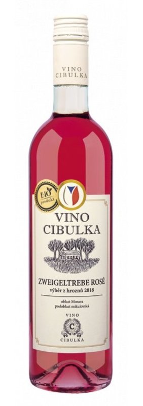Víno Cibulka Zweigeltrebe rosé pozdní sběr 2020
