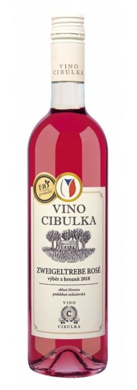 Víno Cibulka Zweigeltrebe rosé pozdní sběr 2020