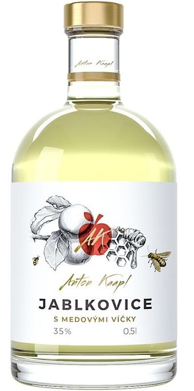 Anton Kaapl Jablkovice s medovými víčky 35% 0,5 l (holá láhev)