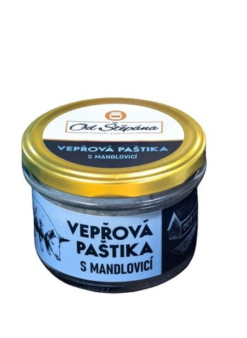 Vepřová paštika s mandlovicí a mandlemi