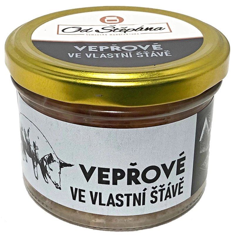 Vepřové ve vlastní štávě 200 g - Od Štěpána, s.r.o.