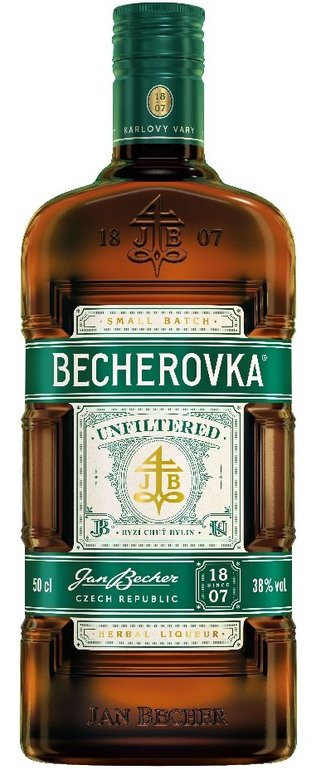 Becherovka nefiltrovaná 0,5l 38%