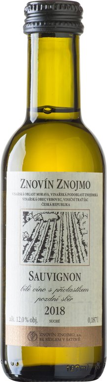 ZNOVÍN Sauvignon Pozdní sběr 2021 0,187 l