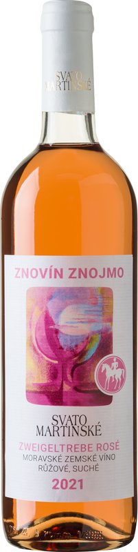 Levně Svatomartinské zweigeltrebe rosé 2022 0,75 l