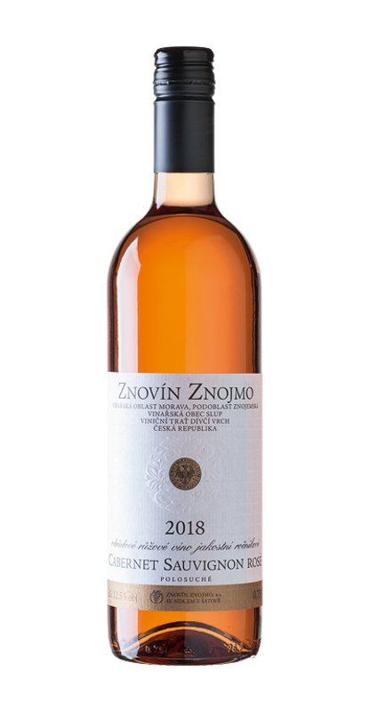 ZNOVÍN ZNOJMO Cabernet Sauvignon Rosé Pozdní sběr 2020 0,75 l