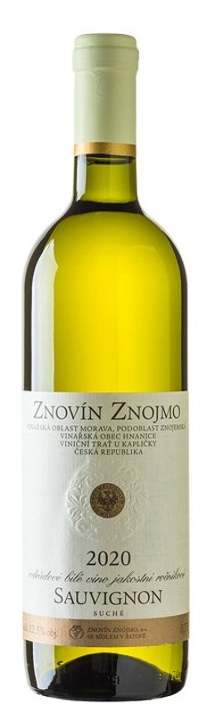 ZNOVÍN ZNOJMO Sauvignon Jakostní 2020 0,75 l