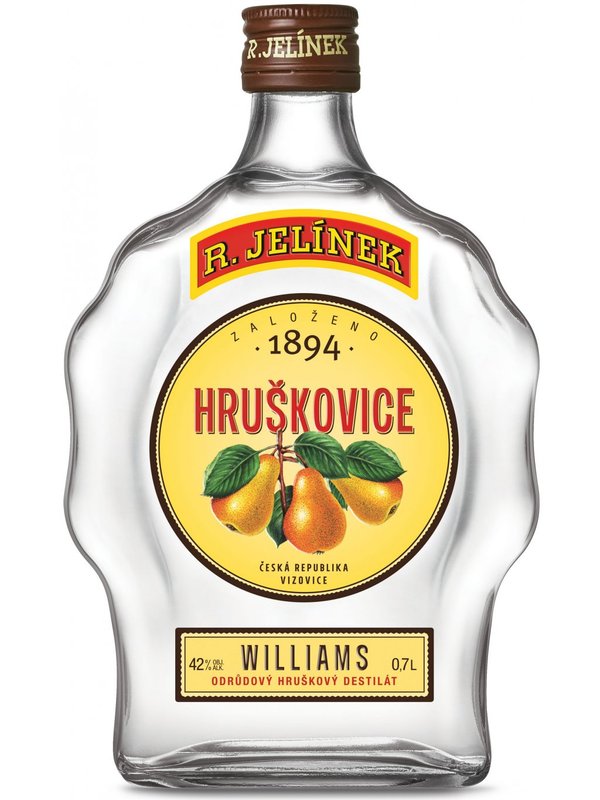 Brandy Rudolf Jelinek Williams Pear 42% 0,5l (holá láhev)